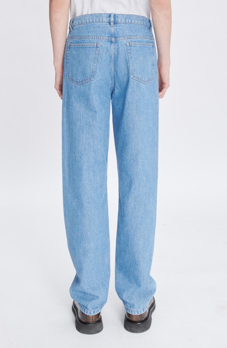 A.P.C. Fairfax Relaxed Straight Leg Jeans, Alternate, color, Ial Washed Indigo