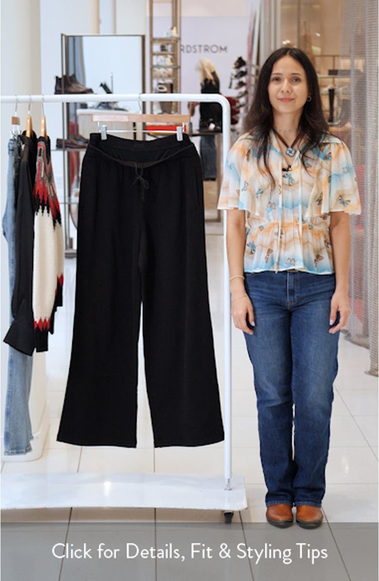 Cotton Blend Fleece Exposed Boxer Pants, sales video thumbnail