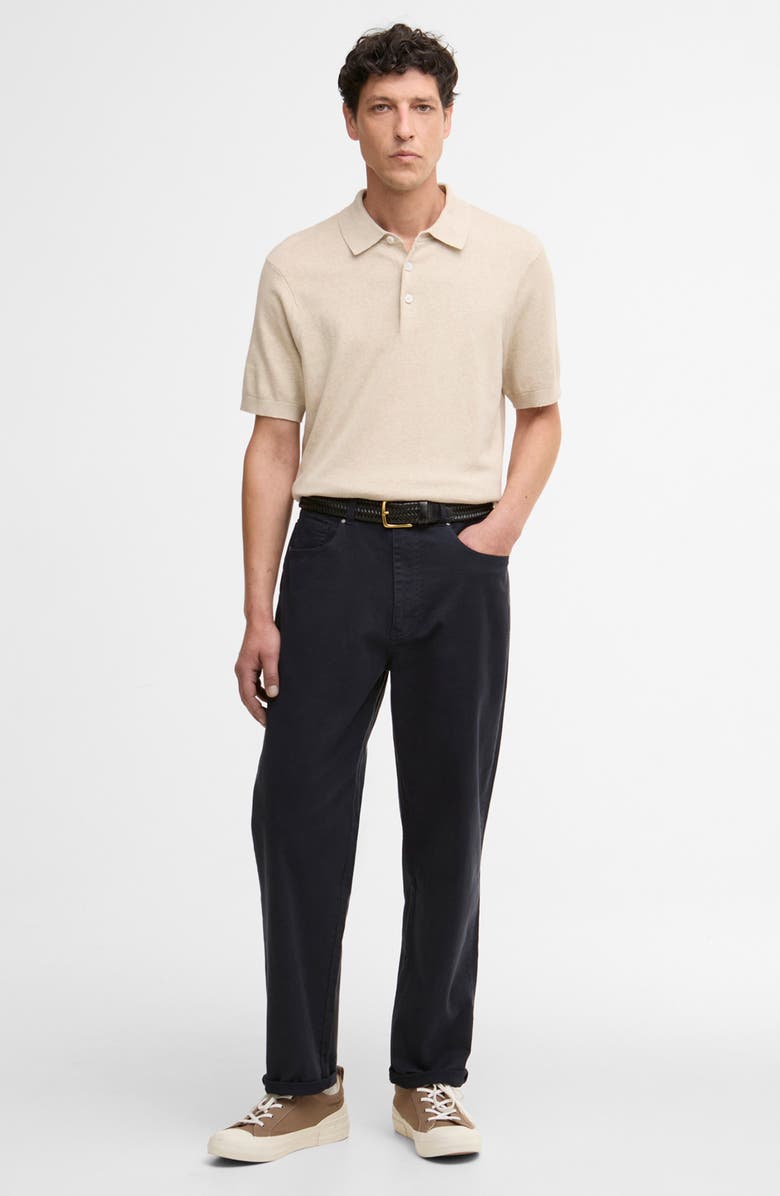 Barbour Muston Cotton & Linen Polo, Alternate, color, Washed Stone
