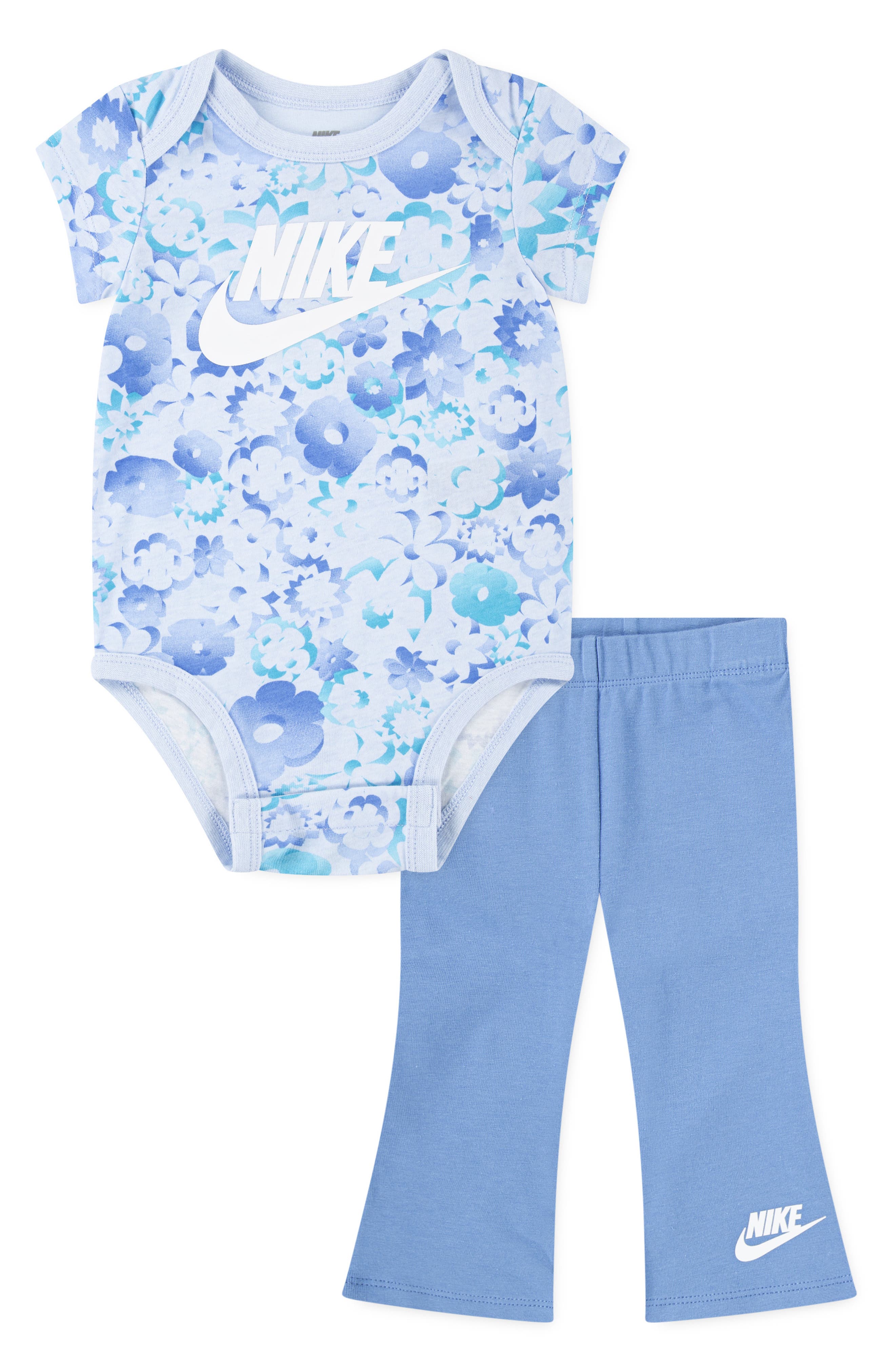 Nike Flow Bodysuit & Wide Leg Leggings Set