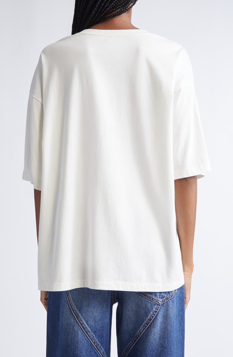 Area Crystal Cluster Flower T-Shirt, Alternate, color, White