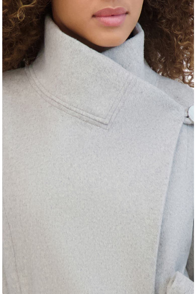 Fencer Collar Trench Coat, Alternate, color, LIGHT GREY