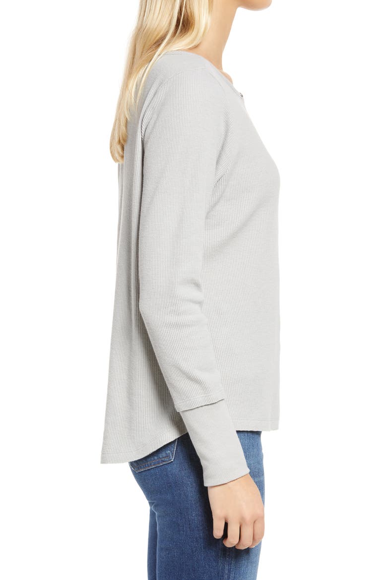 Thermal Knit Henley, Alternate, color, GREY HEATHER