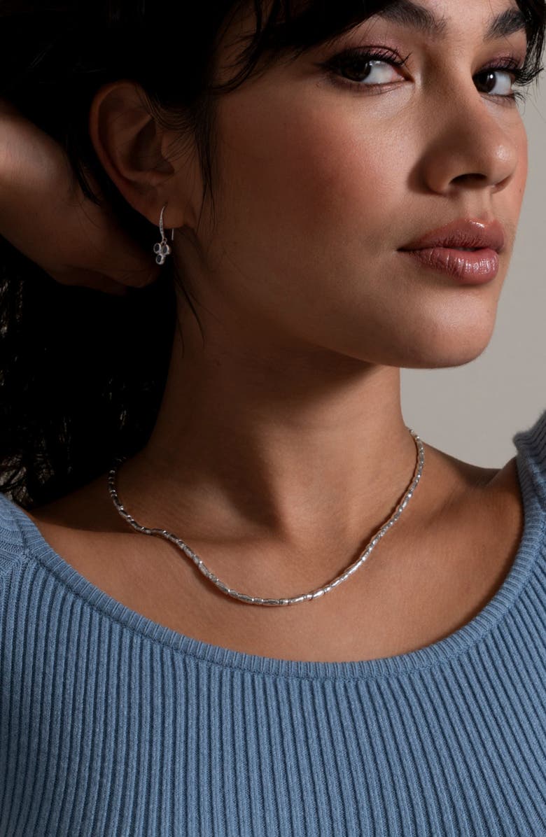 Dower & Hall Rice Nomad Necklace, Alternate, color, Sterling Silver