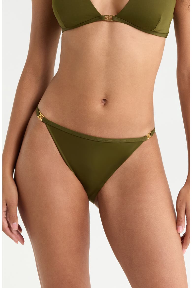 Logo Bikini Bottoms, Main, color, DARK OLIVE