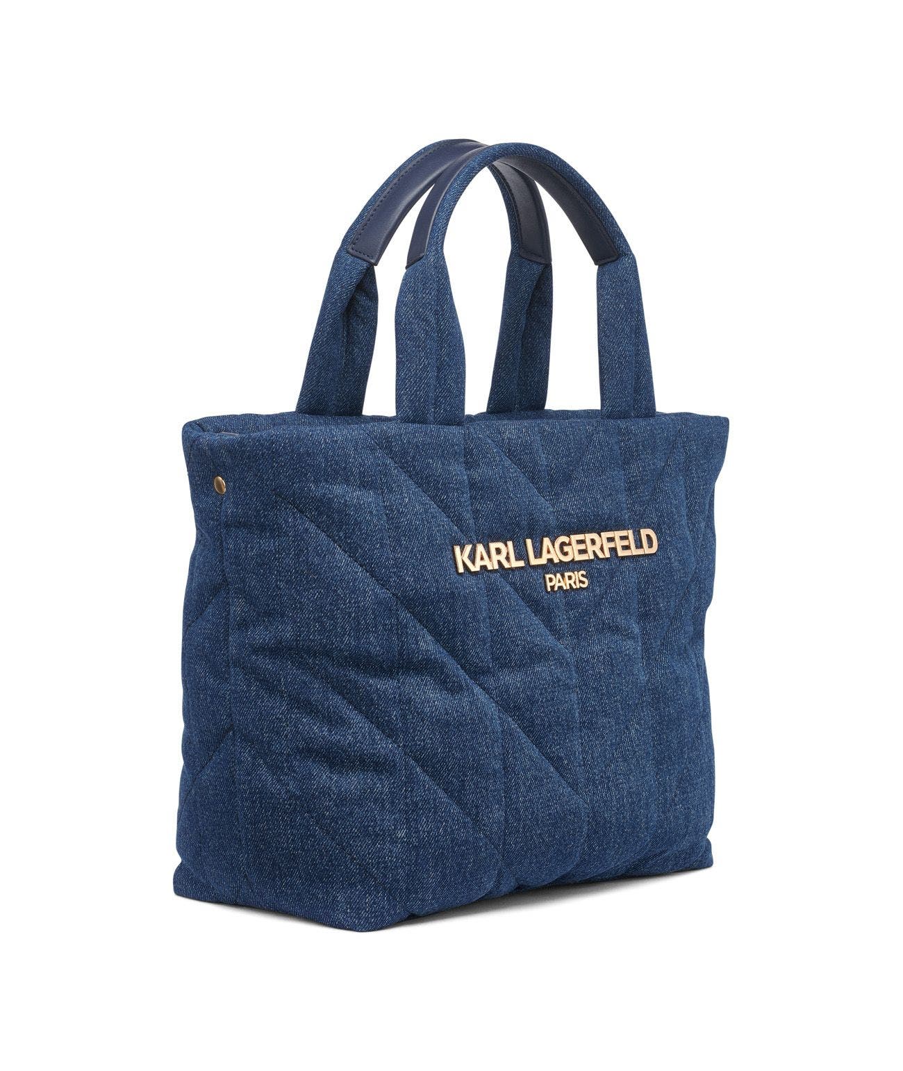 KARL LAGERFELD PARIS Voyage Tote, Alternate, color, Washed Denim