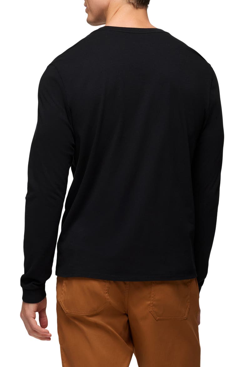 Everyday Long Sleeve Regenerative Organic Cotton T-Shirt, Alternate, color, BLACK