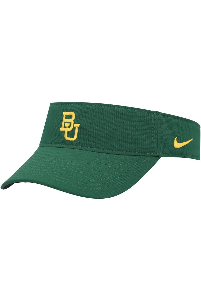 Men's Nike Baylor Bears Green Sideline Performance Visor, Main, color, Green