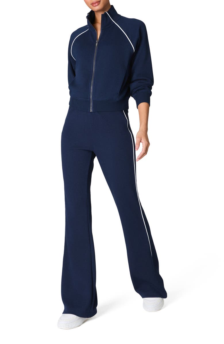 SPANX<sup>®</sup> AirEssentials Pique Flare Leg Pants, Alternate, color, Timeless Navy