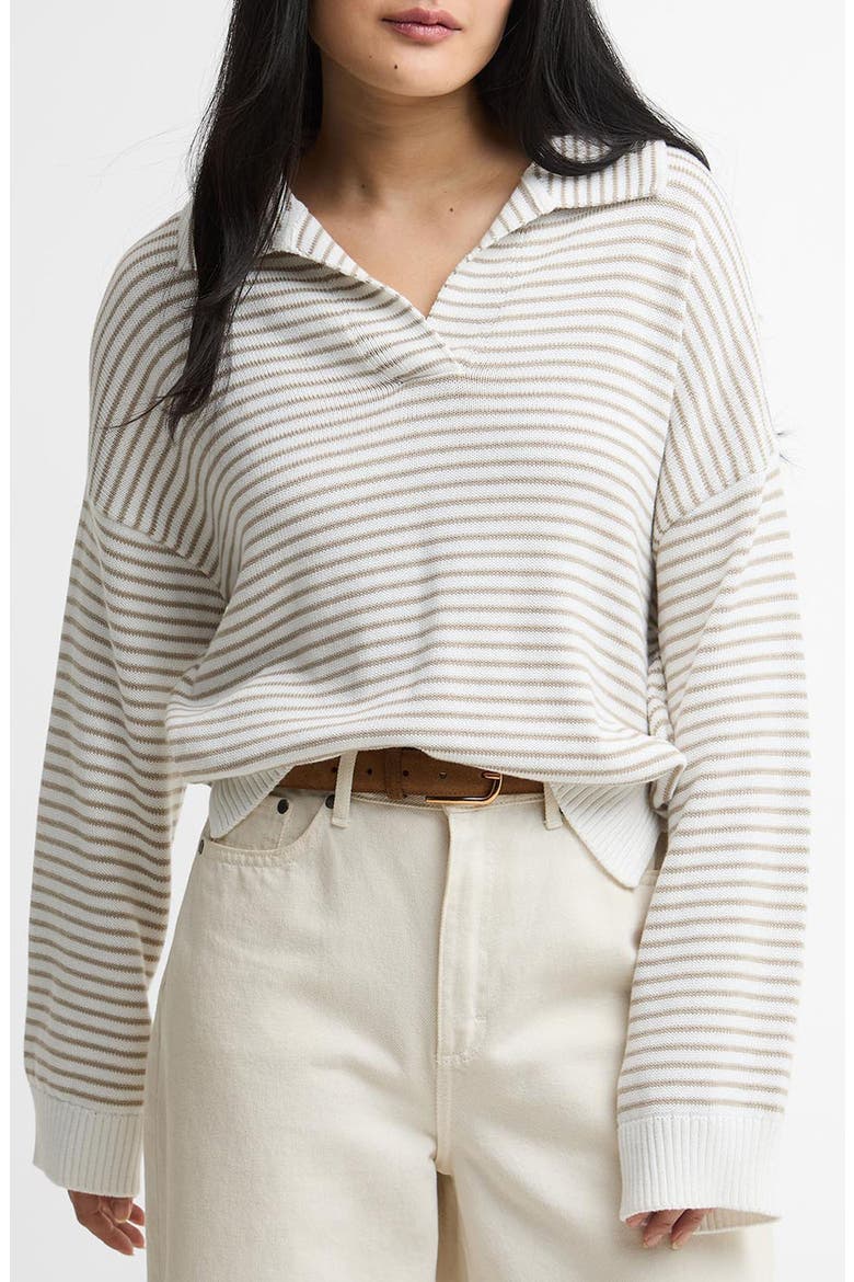 Aylesby Stripe Sweater, Main, color, CLOUD/ SAND STRIPE