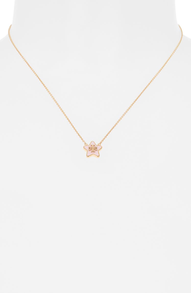 Tory Burch Forget Me Not Necklace, Alternate, color, 