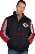 STARTER Men's Starter  Black Kansas City Chiefs Thursday Night Gridiron Half-Zip Jacket