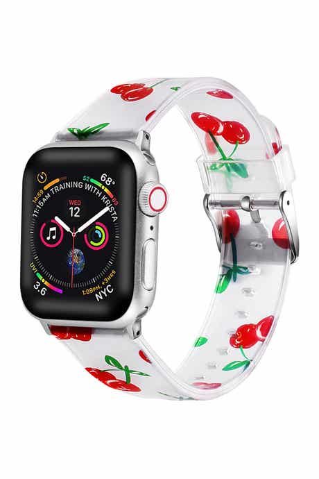 Cherries Silicone Fruit Accented 42mm Apple Watch 1/2/3/4 Band