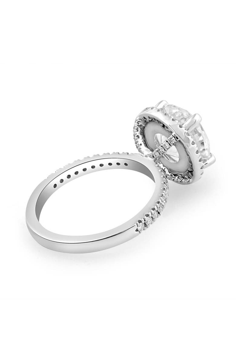 Bliss Diamond 3 1/2Ct Diamond Halo Lab Grown Engagement Ring in White, or Gold, Alternate, color,