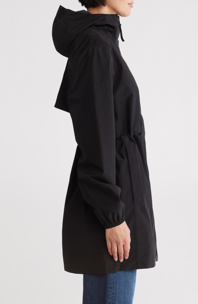 The North Face Daybreak Water Repellent Mid Rain Parka, Alternate, color, Tnf Black