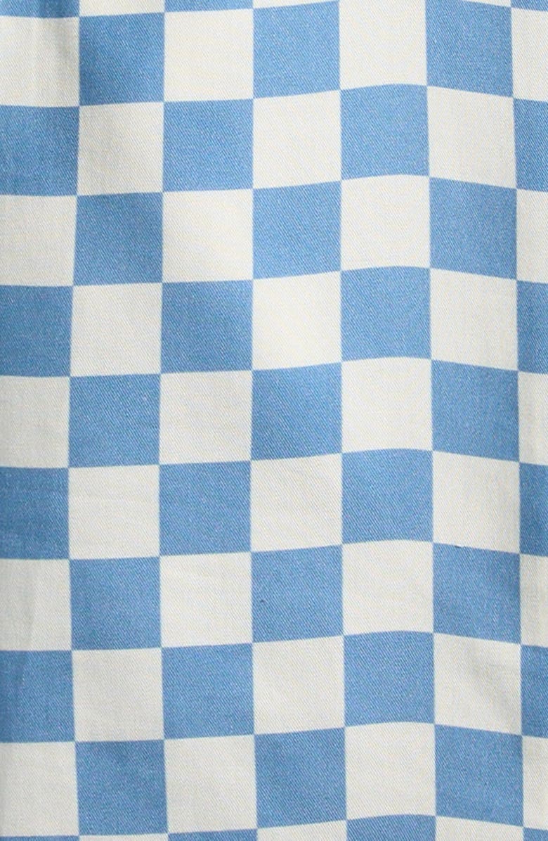 Boardies Kids' Liffy Check Camp Shirt, Alternate, color, Blue/ Cream