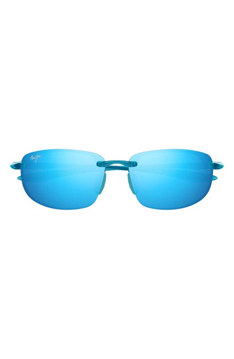 Ho
okipa 64mm Oversize PolarizedPlus2® Rectangular Sunglasses