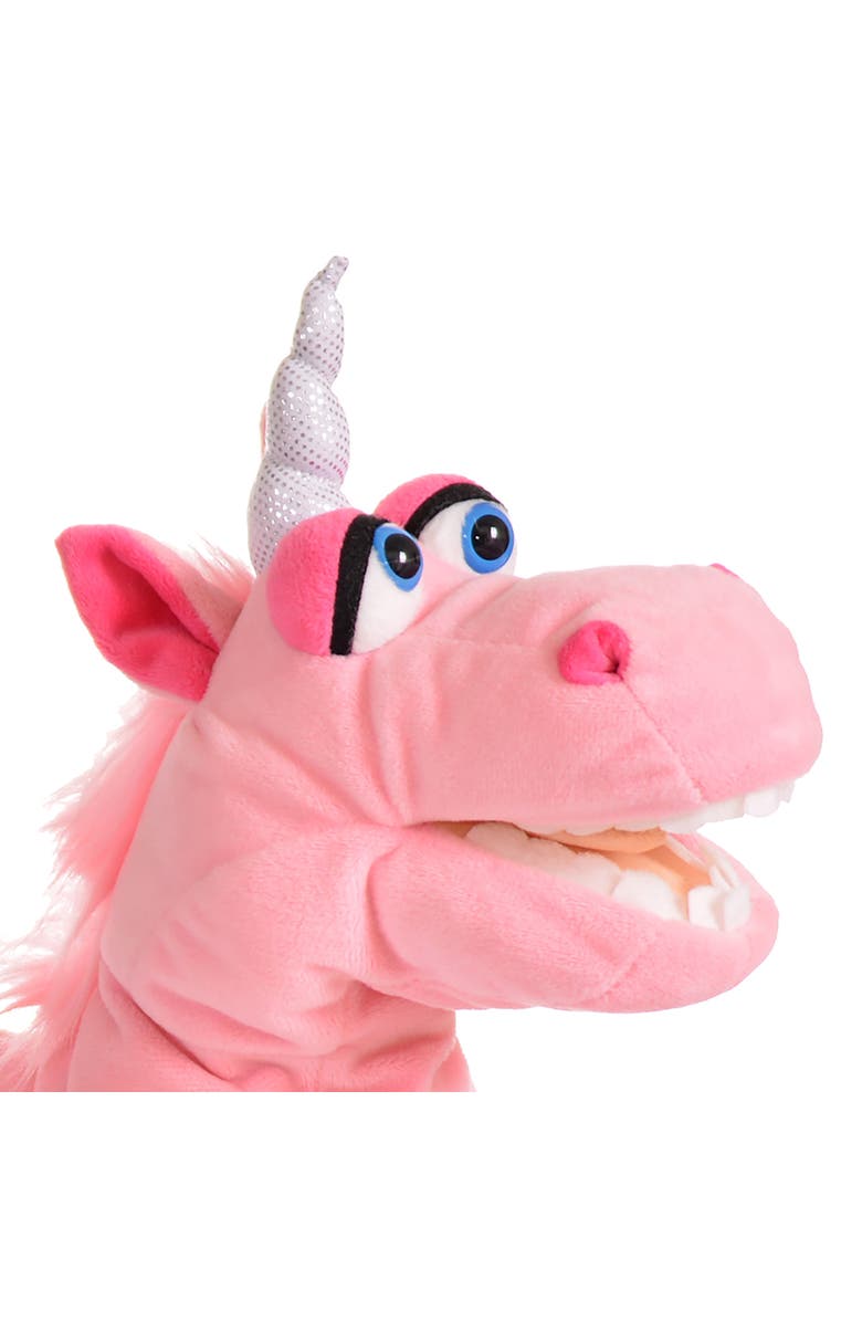 Living Puppets Spark The Pink Unicorn 16 Inch Plush Hand Puppet, Alternate, color, Pink