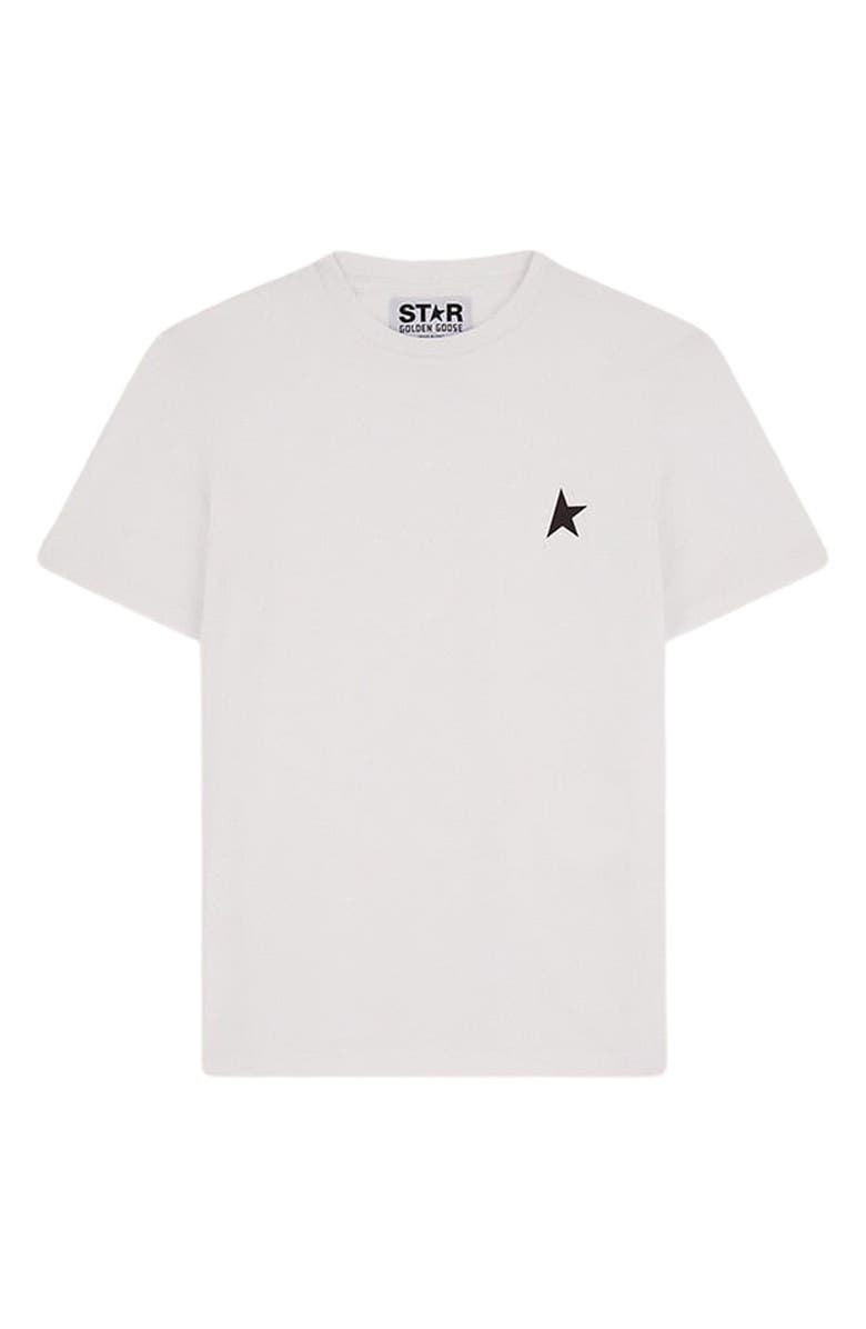 Golden Goose Regular Fit Small Star Logo Graphic T-Shirt, Alternate, color, Optic White/ Black