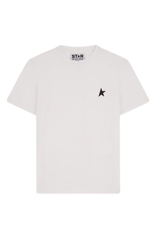 Golden Goose Deluxe Brand Women Regular Cotton T-shirt In Optic White/black