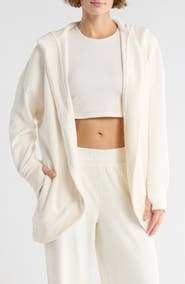 YOGALICIOUS Dreamy Ribbed Hooded Cardigan Sweatshirt