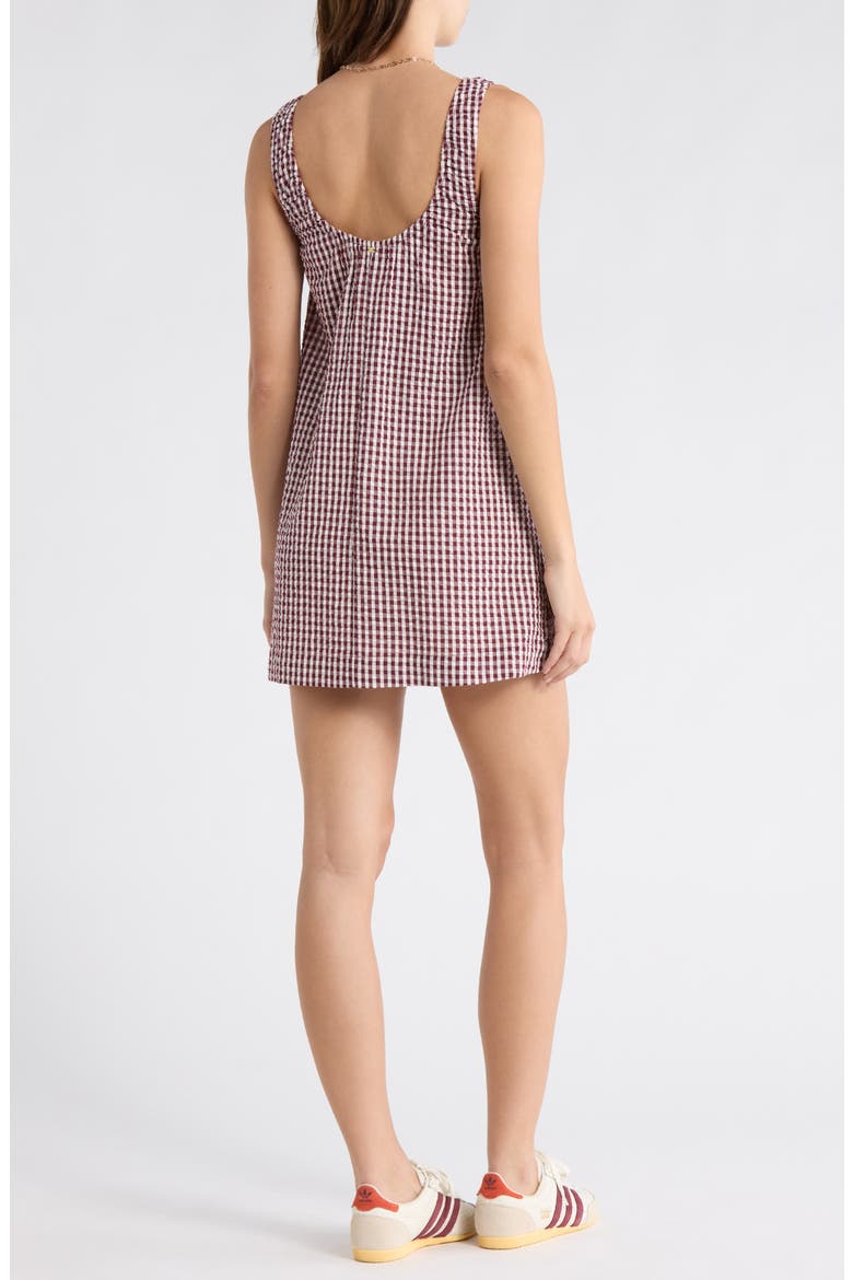 gingham dress women Ruched Bust High Waist Midi and a flowy skirt! Tuckernuck Mocha Gingham Yvette Mini