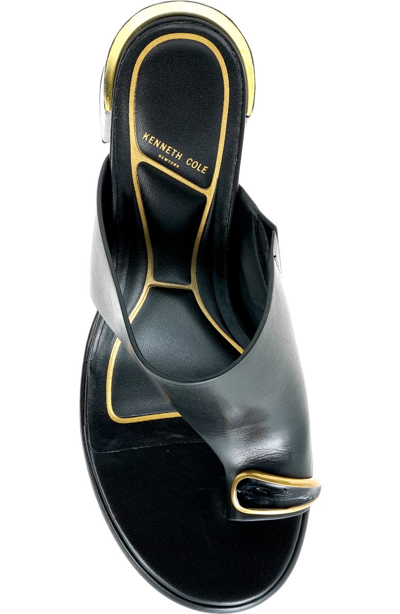 Kenneth Cole Syndika Platform Slide Sandal, Alternate, color, Black Leather