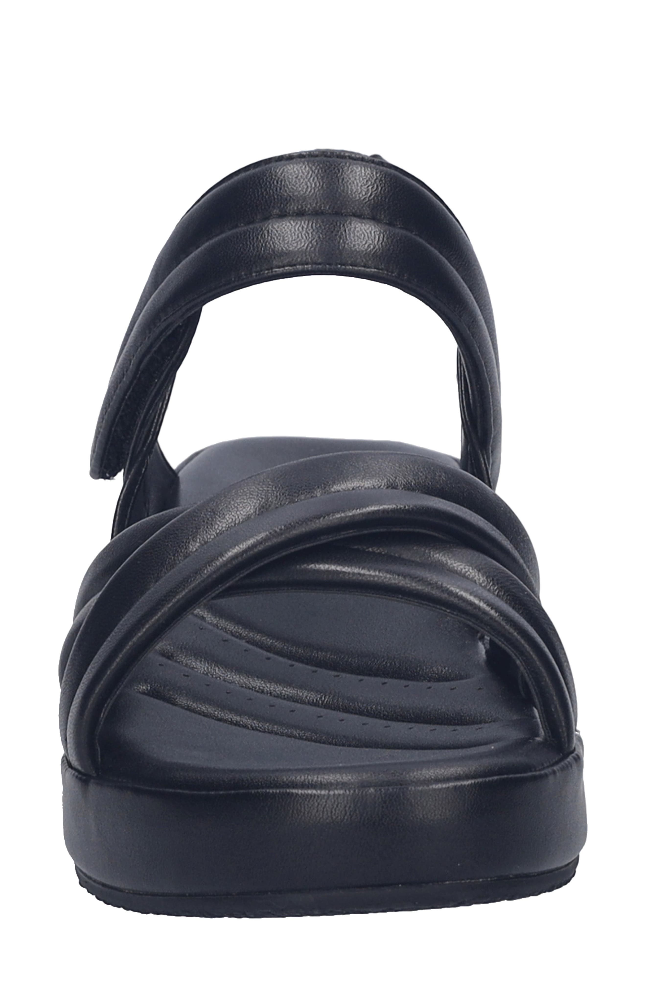 Josef Seibel Eve 04 Wedge Sandal, Alternate, color, Black