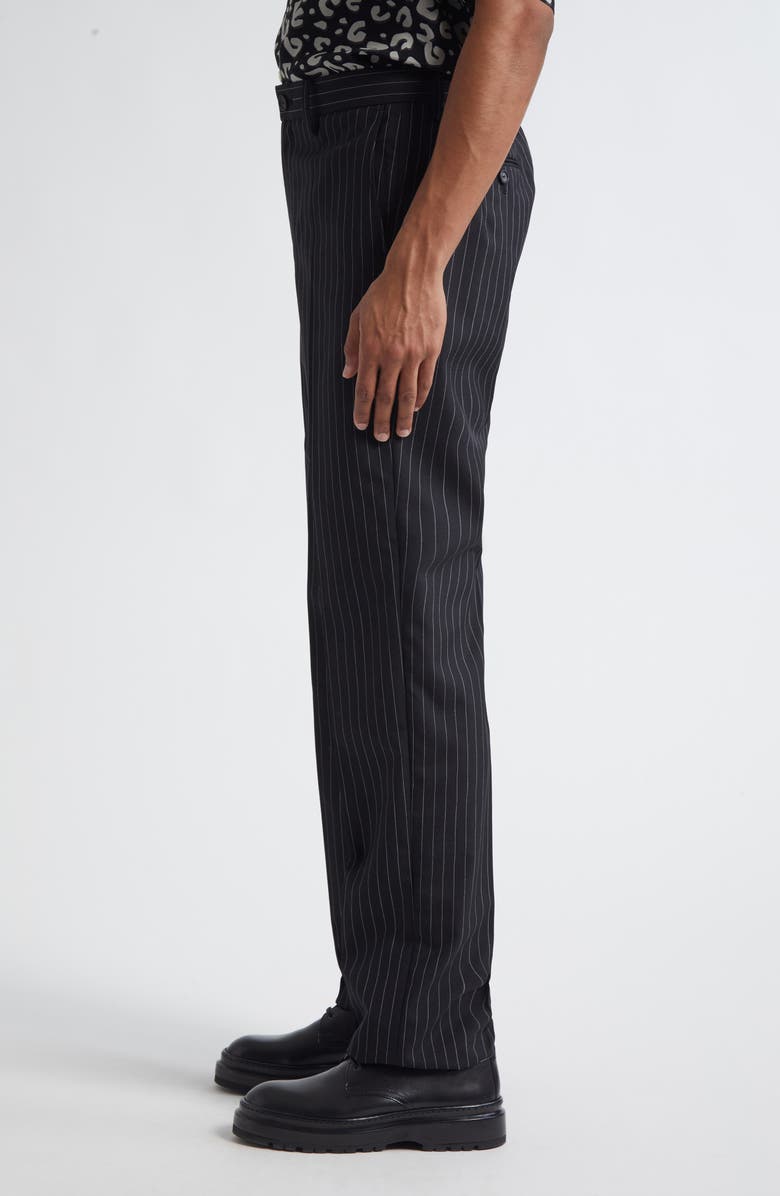 TAKAHIROMIYASHITA TheSoloist. Type 04 Plain Front Pants, Alternate, color, Black X White Chalk Stripe
