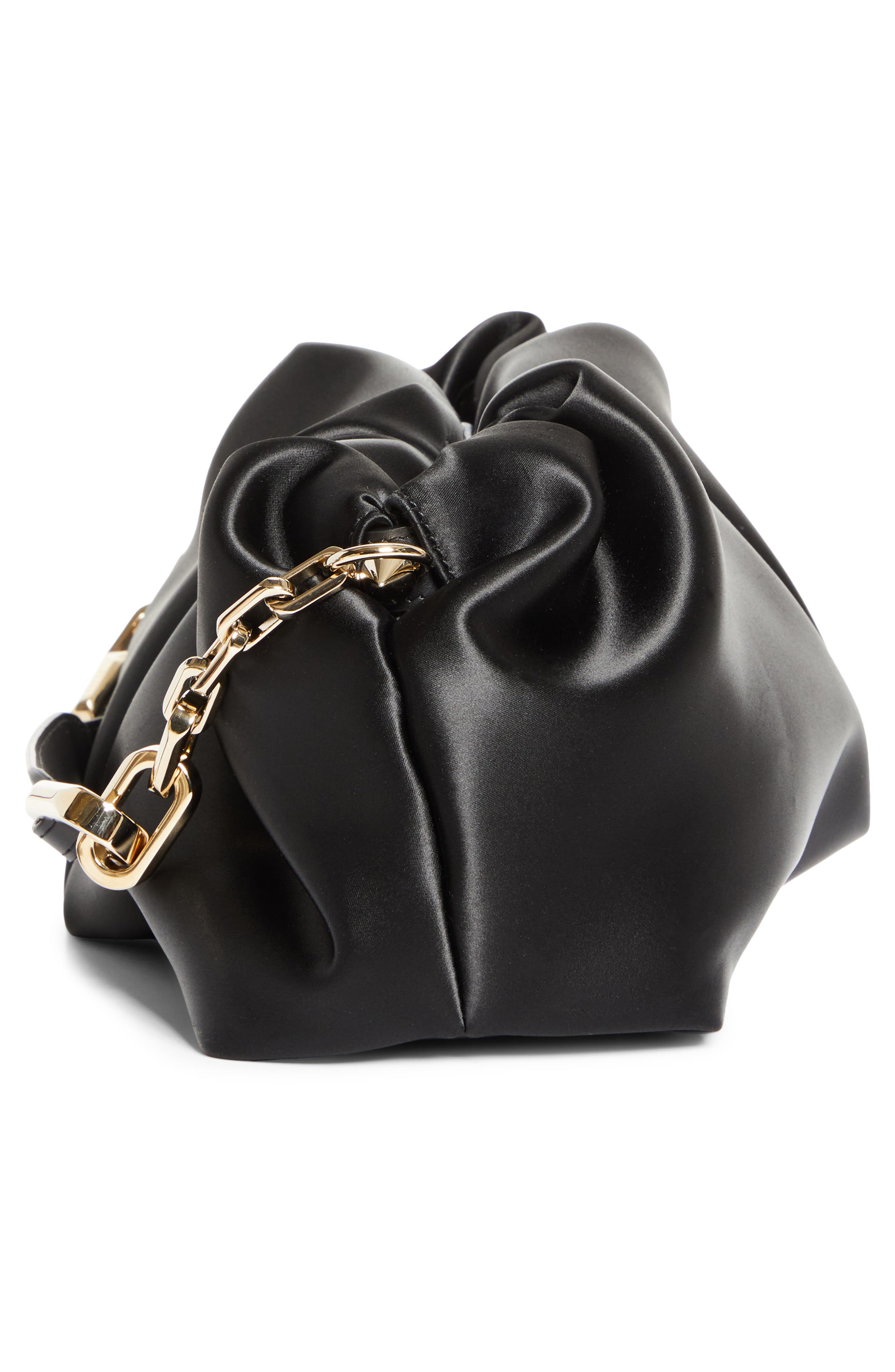 Christian Louboutin Eva Neoprene Satin Clutch, Alternate, color, Bk01 Black