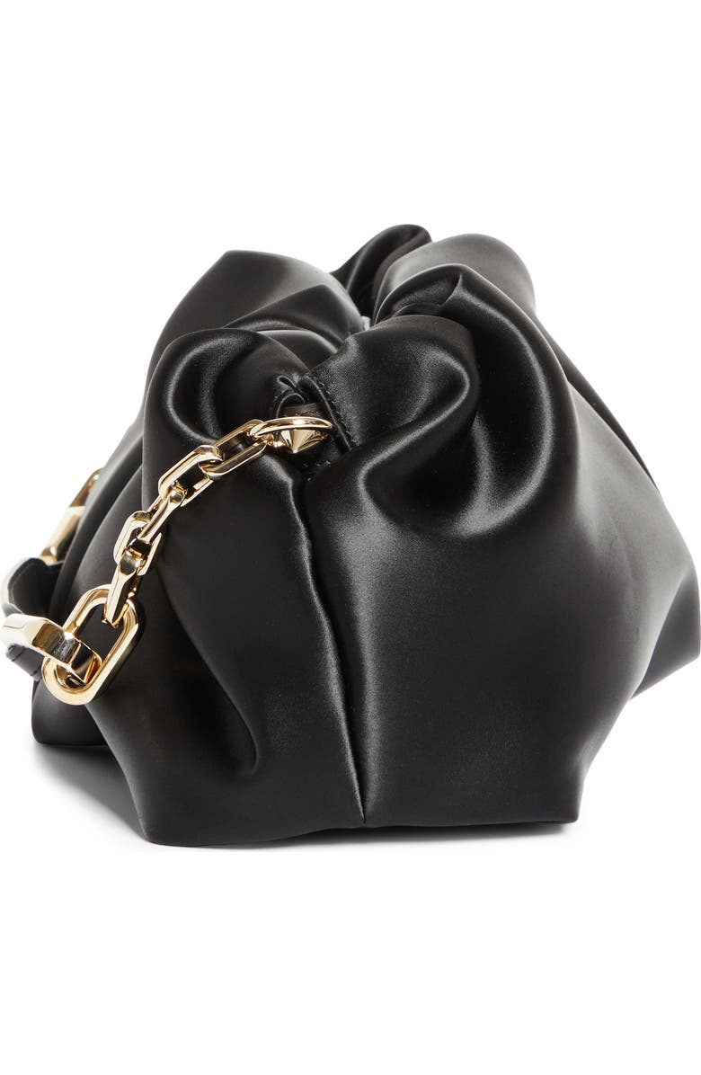Christian Louboutin Eva Neoprene Satin Clutch, Alternate, color, Bk01 Black