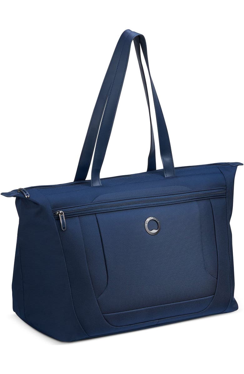 Delsey Paris Helium DLX Softside 2 Piece Set Weekender Tote Bag & 20" Carry-On, Alternate, color, Navy