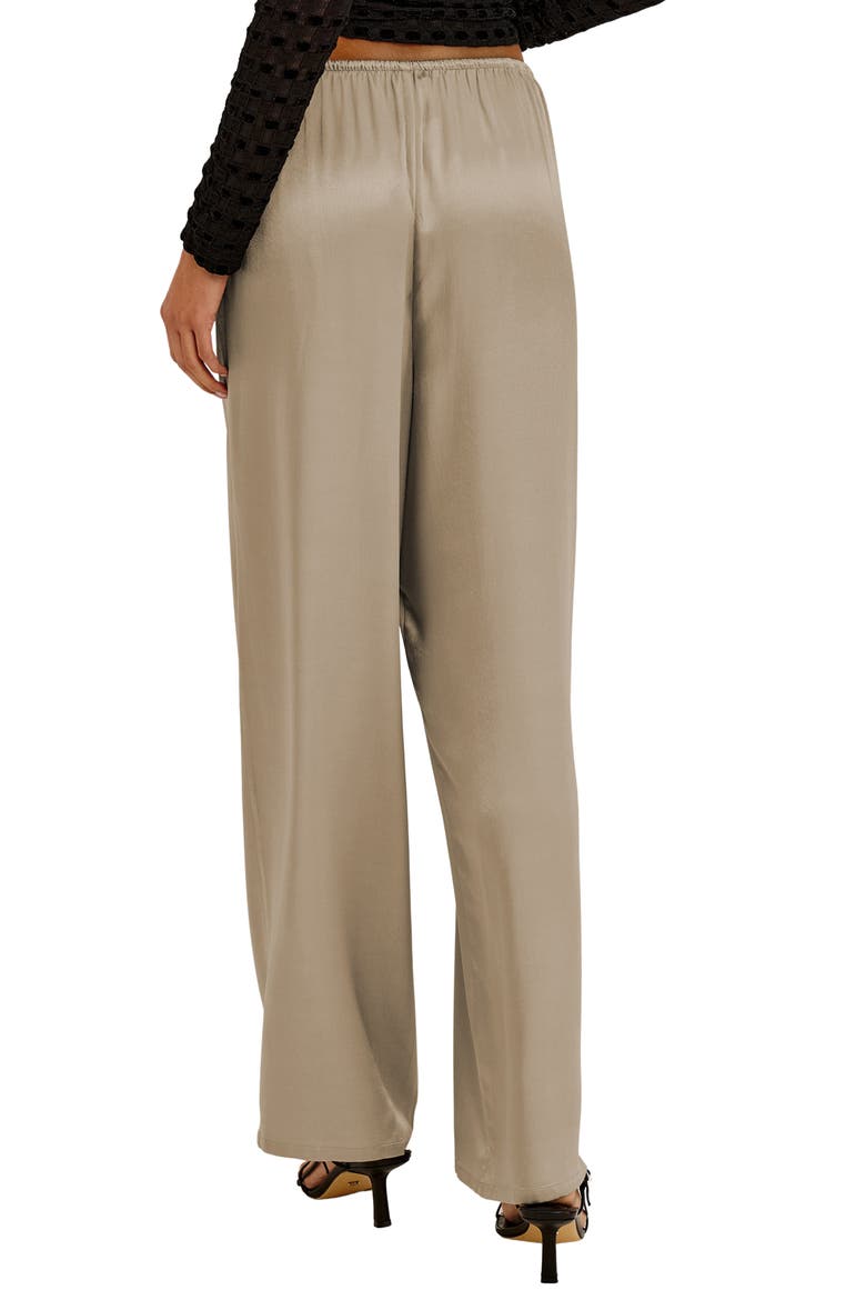 Virgo Drawstring Wide Leg Pants, Alternate, color, MINK
