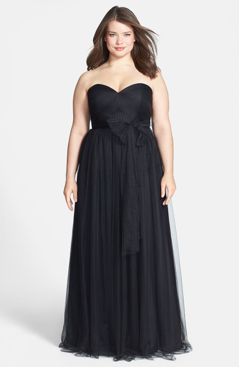 Jenny Yoo Annabelle Convertible Tulle Column Dress, Main, color, 