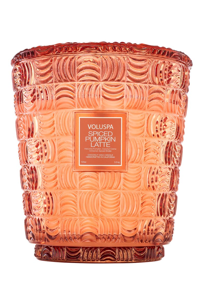 Spice Pumpkin Latte 5-Wick Hearth Candle, Main, color, SPICED PUMPKIN LATTE