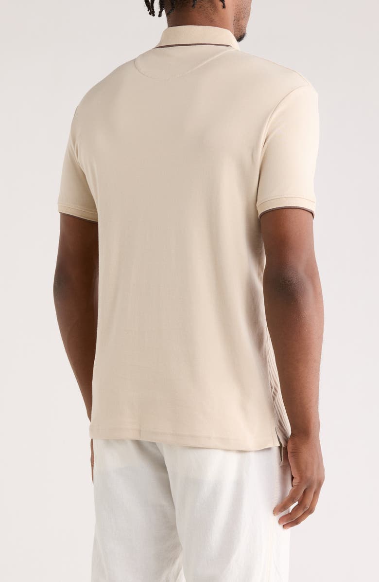 Cactus Man Zip Short Sleeve Polo, Alternate, color,