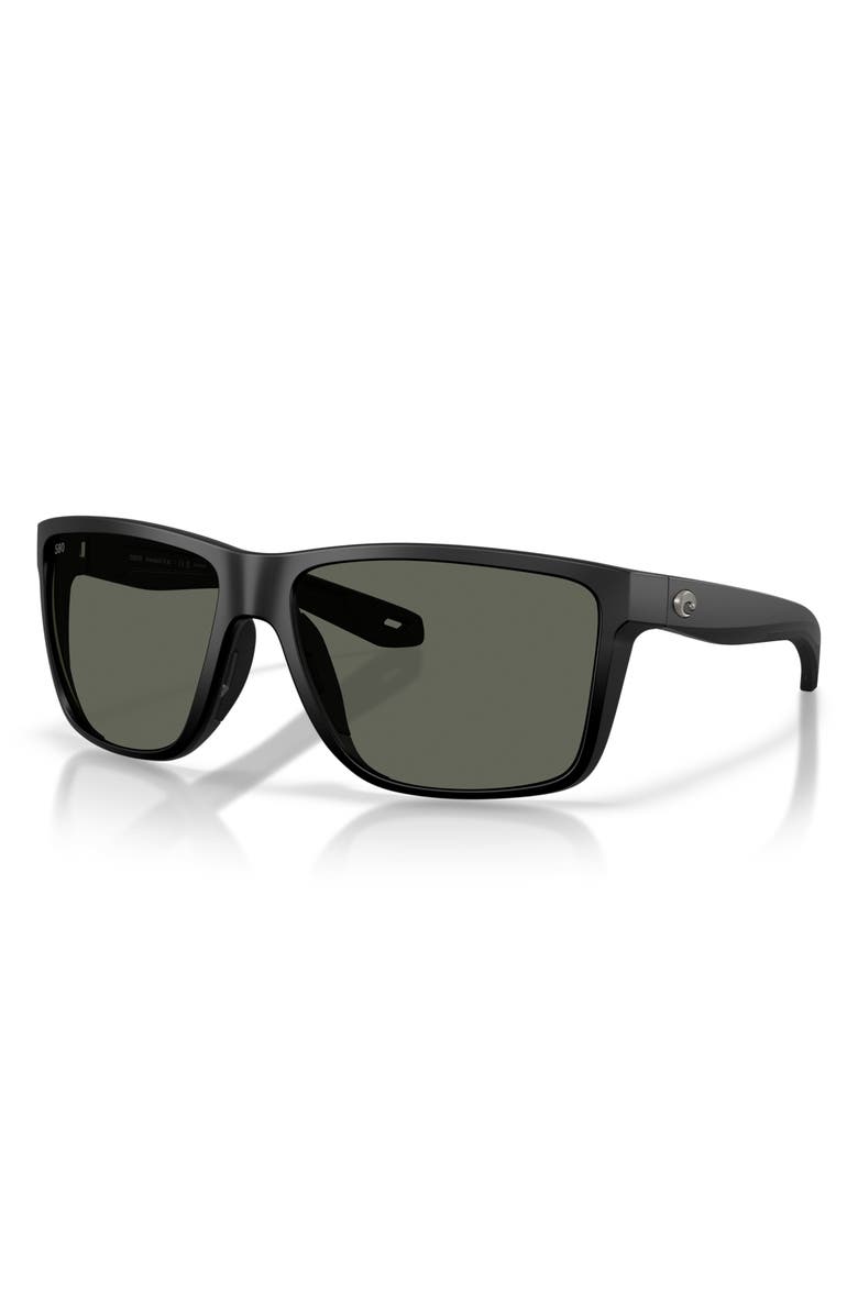 Costa Del Mar Broadbill II XL 58mm Sunglasses, Alternate, color, Matte Black / Gray