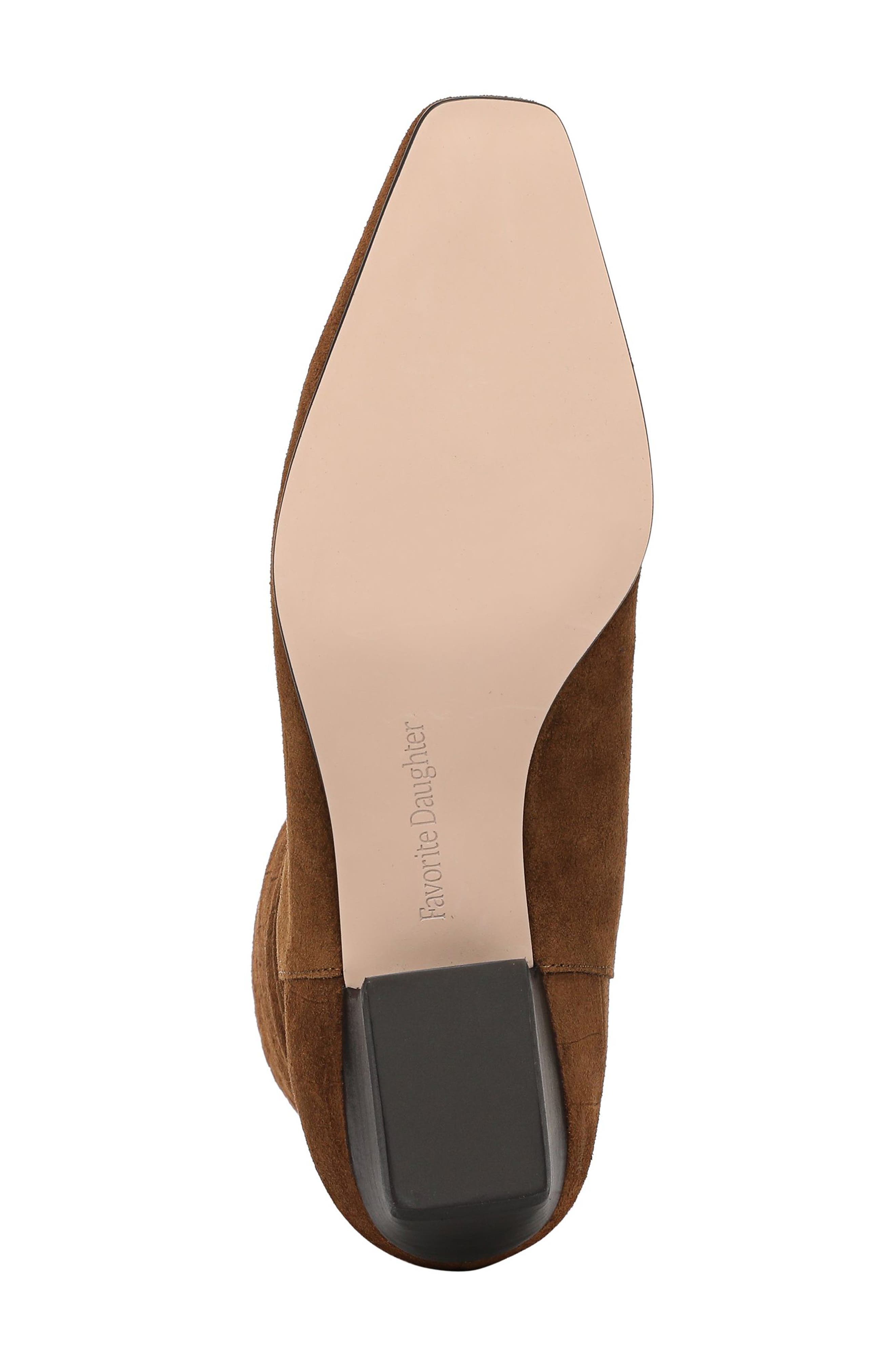 Addison Croc Embossed Bootie, Alternate, color, SADDLE