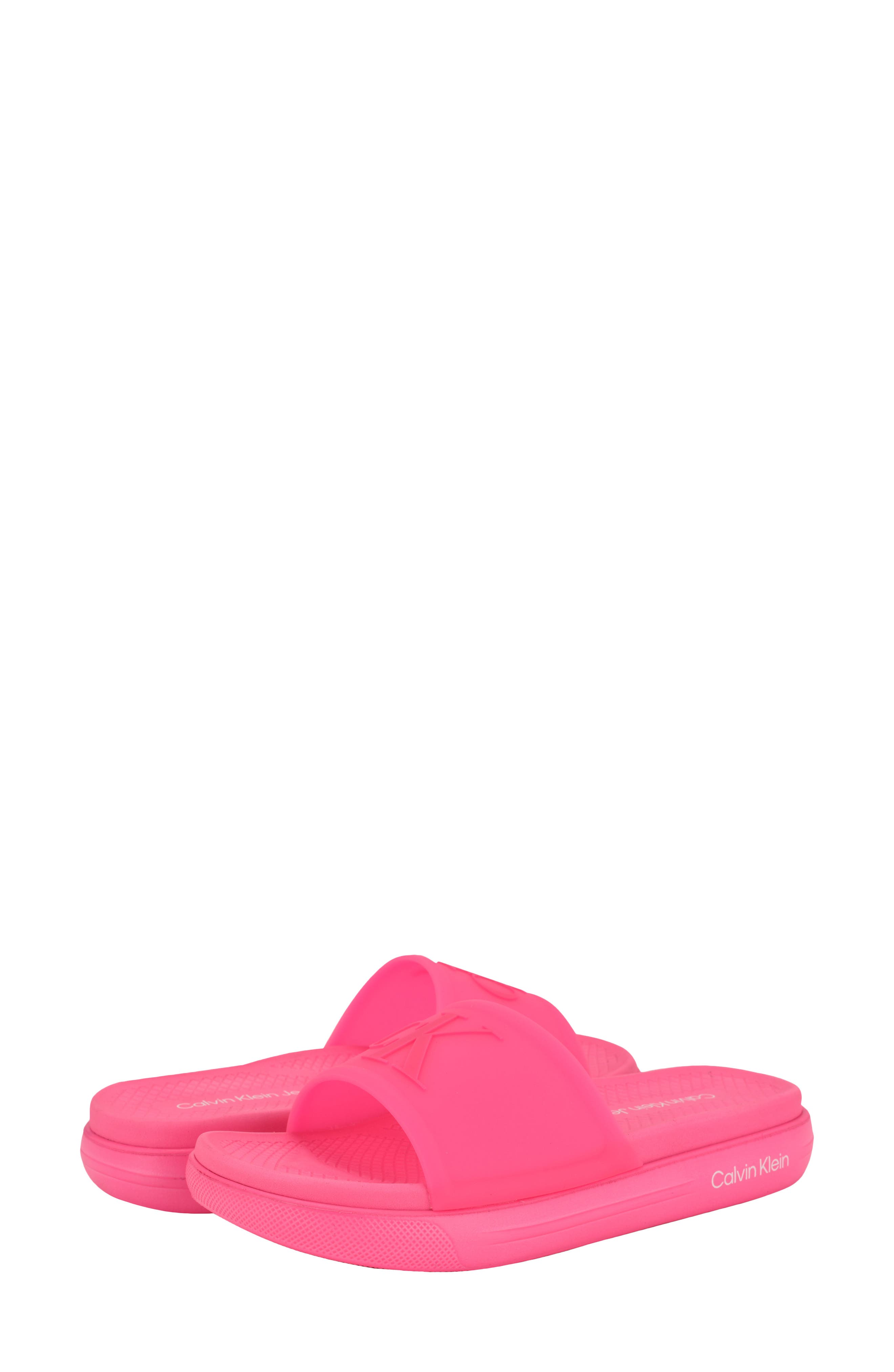 Peari Slide Sandal, Alternate, color, DARK PINK
