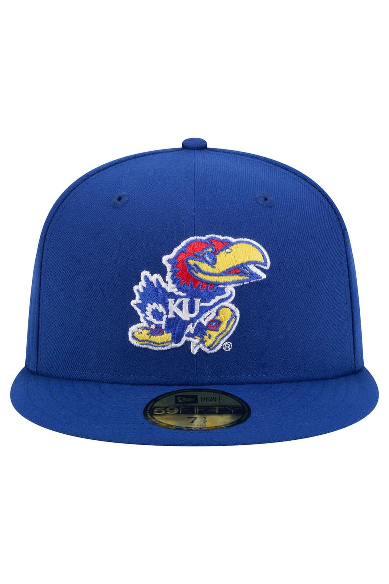 Men's New Era Royal Kansas Jayhawks Vault 59FIFTY Fitted Hat, Alternate, color, Royal
