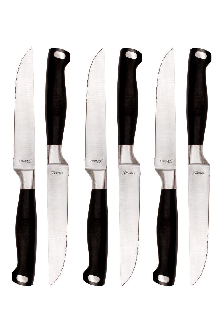 7-Piece Stainless Steel Steak Knife Set, Alternate, color, SILVER