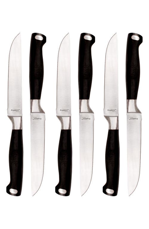 Berghoff 7-piece Stainless Steel Steak Knife Set In Silver