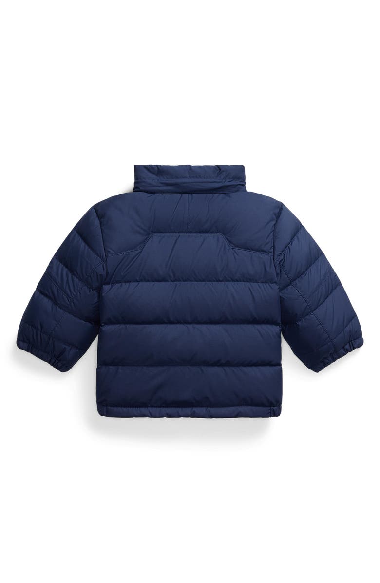 Ralph Lauren 650 Fill Power Down Puffer Coat with Removable Hood, Alternate, color, Navy