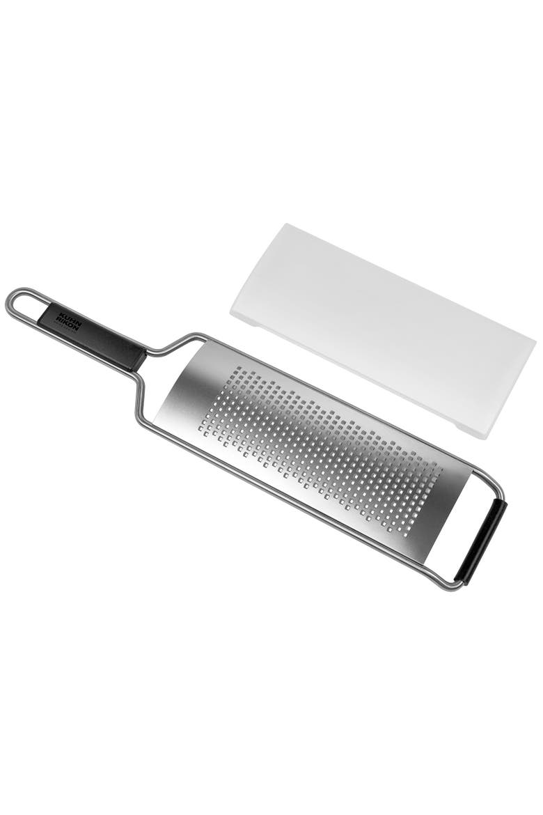 Essential Fine Grater with Ultra-Sharp Stainless Steel Blade for Cheese, Citrus Zest, & Spices, Main, color, Silver