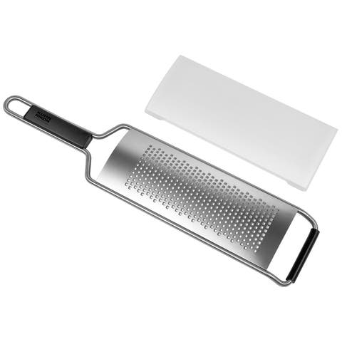 Essential Fine Grater with Ultra-Sharp Stainless Steel Blade for Cheese, Citrus Zest, & Spices