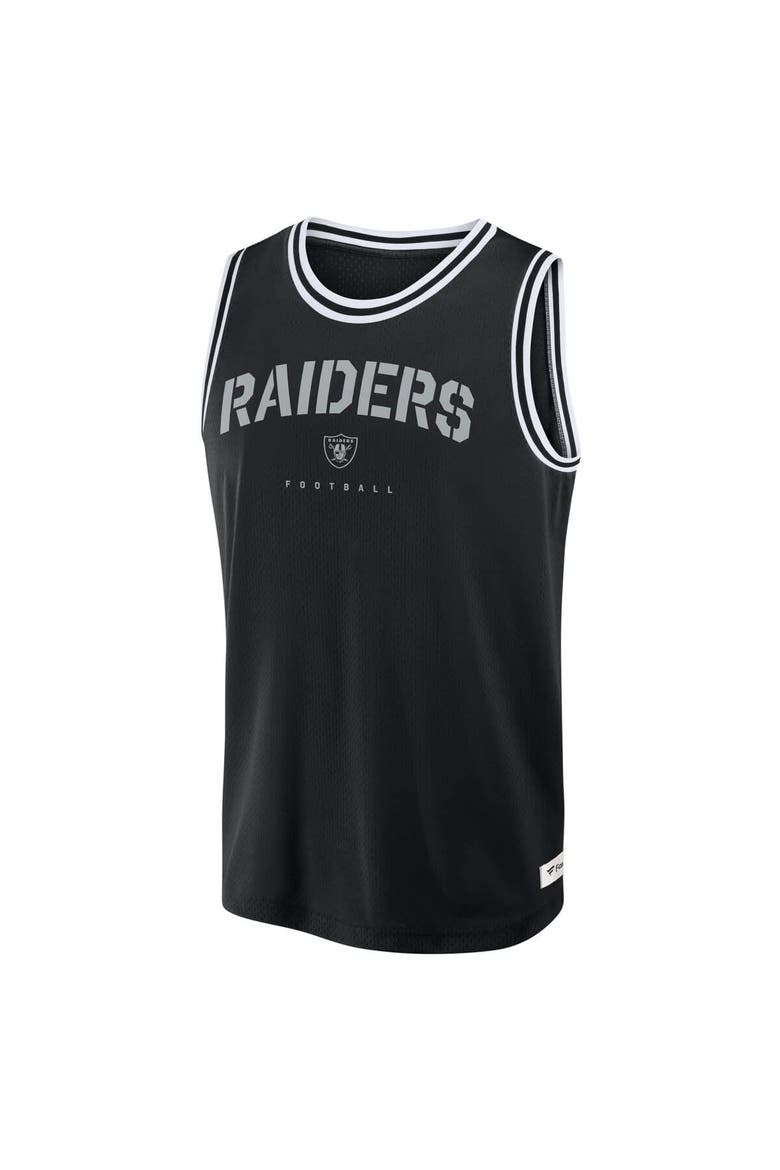 Men's Fanatics Black Las Vegas Raiders Elements Future Ground Jersey Tank Top, Alternate, color, Black