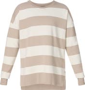 Sweaty Betty After Class Stripe Longline Sweatshirt