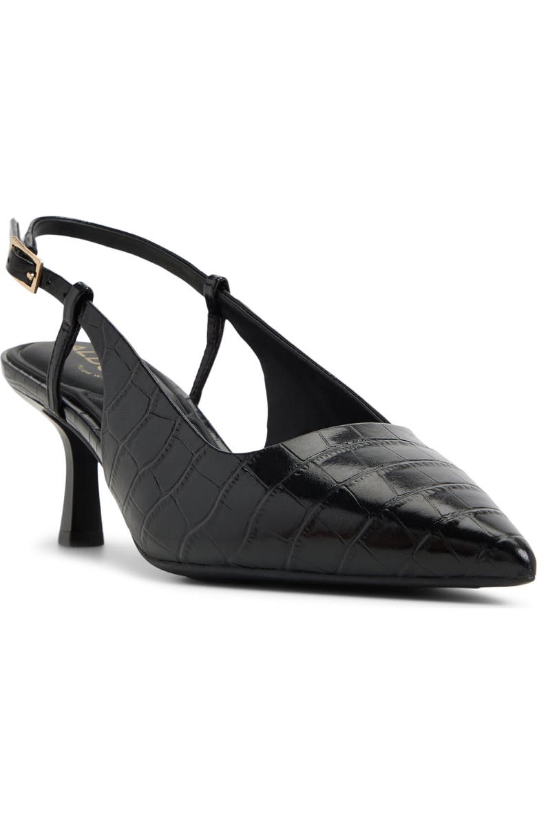 ALDO Adan Pointed Toe Slingback Pump, Main, color, Black