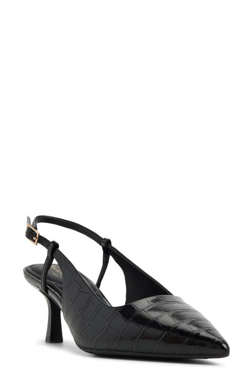 Aldo Adan Pointed Toe Slingback Pump In Black