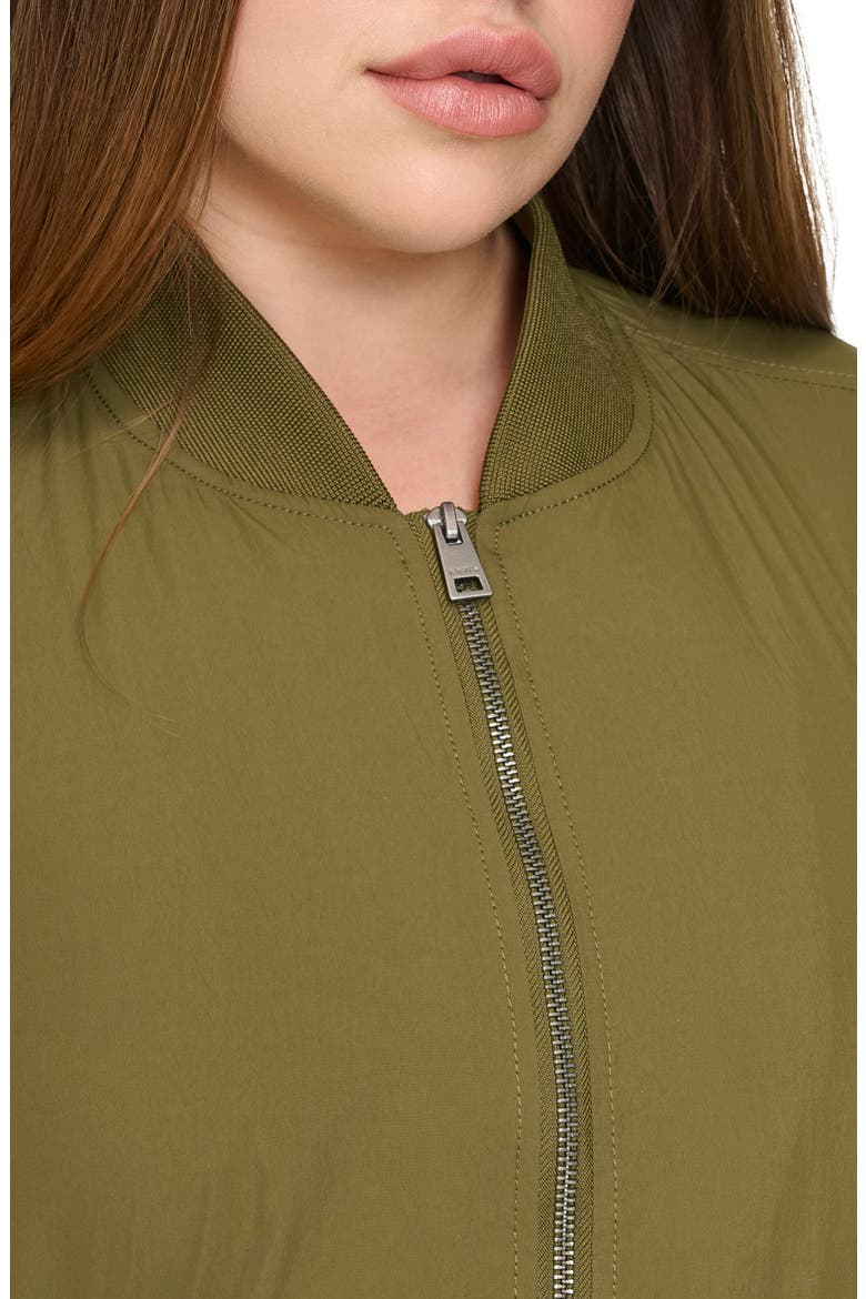 Relaxed Bomber Jacket, Alternate, color, ARMY GREEN